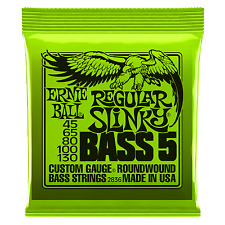 Ernie Ball Regular Slinky 5-String Nickel Wound Electric Bass Strings