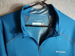 COLUMBIA OMNI HEAT HEAVYWEIGHT WOMEN'S L/S PULLOVER BLUE XL POLYESTER 3307 - Picture 1 of 6