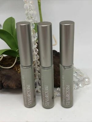 3x Prescriptives Lip Shine Brillo Labial - Zapatos B/R 11 Puntera (Gris Plateado) - Nuevos Foto 1 de 4