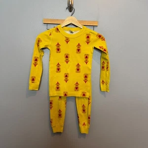 HANNA ANDERSSON honey bear print pajama set size 6/7 or 120 Kids Youth - Picture 1 of 7