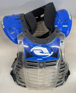 Answer Racing Motocross Chest Protector Neck Collar Older Youth/Adult Blue - Picture 1 of 6