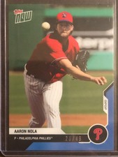 2020 Topps Now #OD-280 Aaron Nola Philadelphia Phillies 20/49