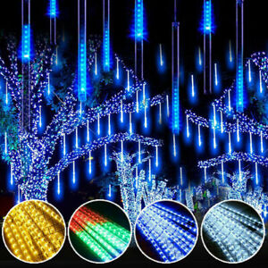Christmas LED Meteor Shower Falling Light Rain Drop Icicle Tubes-Outdoor Decors