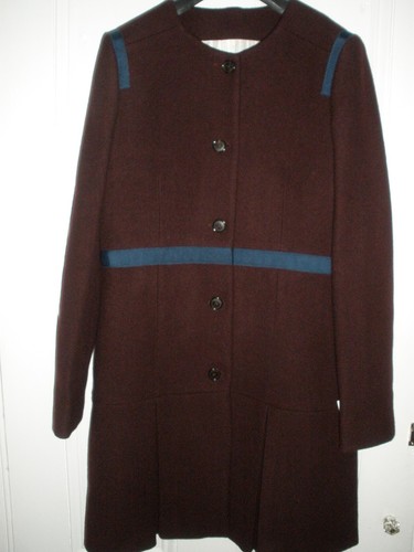 THOM BROWNE CAPPOTTO DI LANA BROOKS BROTHERS NERO IN PILE THOM SOPRACCIGLIA NUOVO CON ETICHETTE TAGLIA BB2 US 4$995