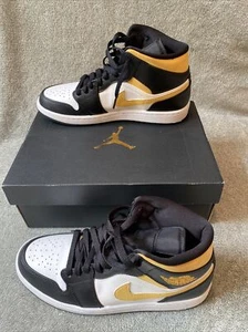 NEW AUTHENTIC AIR JORDAN 1 MID "WHITE POLLEN"  US MENS 9 - Picture 1 of 13