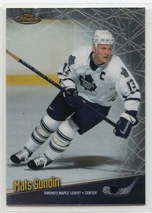 1998-99 Topps Finest Hockey - #106 - Mats Sundin - Toronto Maple Leafs