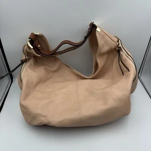 Womens Shoulder Bag Brown w Striped Lining - Picture 1 of 6
