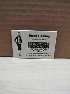 Enna Jettick Health Shoe Advertising Pocket Mirror Brown's Bootery Greenville OH - Picture 1 of 5