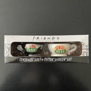 Friends TV Show Licensed Ceramic Salt and Pepper Shaker Mugs Set Central Perk - Picture 1 of 6