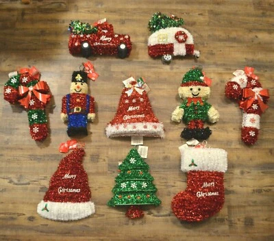 Decoração de parede enfeites grandes de Natal sinos, árvores, meias, caminhões e muito mais - Imagem 1 de 4