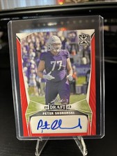 2023 Leaf Draft - Autographs Red #BA-PS1 Peter Skoronski (AU, RC)