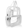 DALIX Clear Royal Blue Backpack - Transparent PVC School Bag, Small To Medium Size 4 thumbnail image