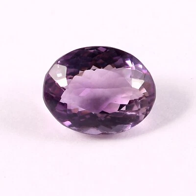 Brazil Amethyst Faceted Natural Oval Shape Loose Gemstone 14X11X9 MM 8.70 Cts - Image 1 of 2