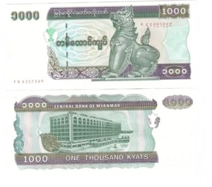 Myanmar - 1000 Kyats 1998 UNC P. 77b Lemberg-Zp - Picture 1 of 1