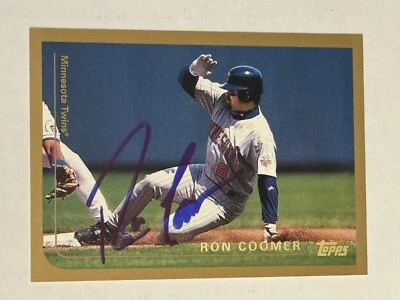 Ron Coomer 1999 Topps Authentic Signed Autograph Auto Card Minnesota Twins 🔥 - Image 1 of 3