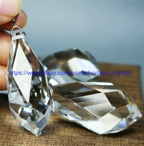 Colgante de cristal de péndulo de chakra de piedras preciosas de cuarzo transparente natural de 10 piezas - Imagen 1 de 11
