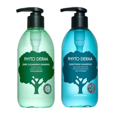 PHYTO 朵蔓 Derma Deep Cleansing Shampoo/ Soothing Shampoo 400ml (Select) - Image 1 of 4