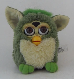 FURBY Ancien 70-800 Vert Yeux marrons 1998-99 Fonctionne sans son - Photo 1/11