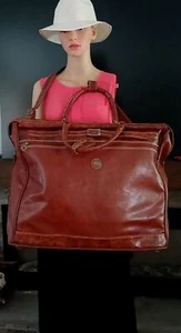 Leder Gepäck Koffer Reisetasche Umhängetasche Capezio Collection Vintage RAR FUND - Bild 1 von 16