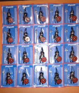 PLAYMOBIL - LOTE DE 20 FIGURAS CABALLERO OSCURO, 2016, SIN USAR, exclusivo de Portugal, como nuevo. - Imagen 1 de 6