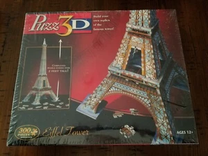 Hasbro: Puzz 3D Eiffel Tower Paris, France Sealed 300 Piece Puzzle New NOS NISB - Picture 1 of 12