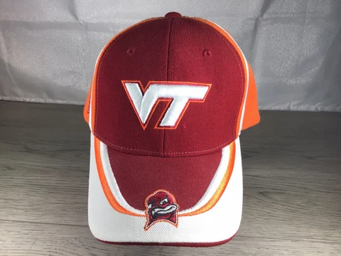 Virginia Tech Hokies Hat VT Embroidered Mascot (New W/Tags) Cover