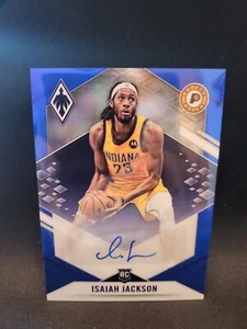 Panini Chronicles 2021-22 - Phoenix Rookie Auto Blue #PRA-IJA Isaiah Jackson/25 - Imagen 1 de 2