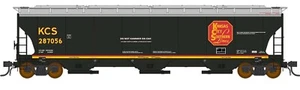 KANSAS CITY SOUTHERN 5161 TRINITY COVERED HOPPER IN HO BY ITERMOUNTAIN RAILWAY - Picture 1 of 1