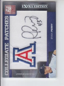 2008 Donruss Elite Extra Edition Collegiate /248 Ryan Perry Patch Auto Arizona - Picture 1 of 2