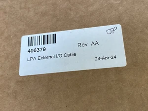 406379 LPA EXTERNAL I/O CABLE VideoJet NEW - Photo 1/1