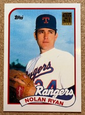 2001 Topps Traded & Rookies #106T Nolan Ryan 1989 Topps Reprint 50th Anniversary