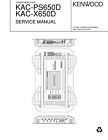 Servicio Manual De Instrucciones Para Kenwood Kac-Ps650d,Kac-X650 D