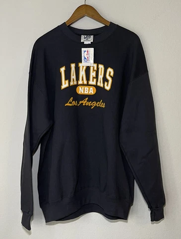 Vintage Los Angeles Lakers Crewneck Sweatshirt Felt Logo XL NWT 90s Y2K Cover