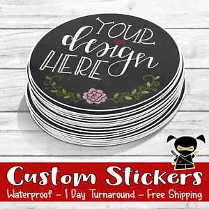 Custom stickers | Die Cut Product Labels | Business Logo Stickers | Bulk Decals - Picture 1 of 12