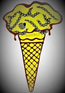 BBC ICE CREAM Cone Chain SEASON 11 Shirt RARE XL #BILLIONAIREBOYSCLUB Pharrell - Picture 1 of 7