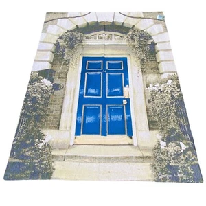 Blue Door Number 44 Trust Loyalty Stability Grande Tapestry Wall Hanging - Picture 1 of 2