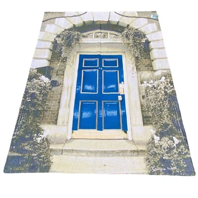 Blue Door Number 44 Trust Loyalty Stability Grande Tapestry Wall Hanging - Image 1 of 2