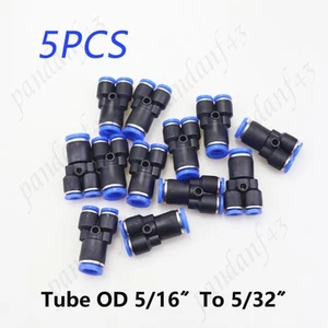 5pcs pneumatic Y union 3-way push fittings, 5/16" to 5/32" OD - Bild 1 von 7