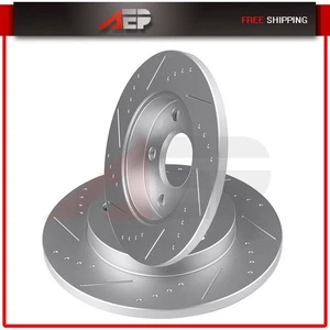 2 * Rotores de freno de disco ranurados traseros para Buick Allure 05-07 Chevrolet Impala 11-12 - Imagen 1 de 7