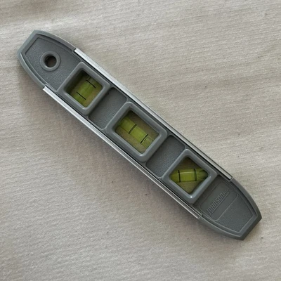 Johnson 9” Magnetic Torpedo Level - 3 Vial - Gray - Image 1 of 4