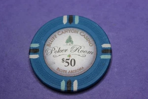 POKER CHIP - BLUFF CANYON CASINO - BLUFF, ARIZONA - 50 $ - Bild 1 von 2