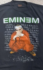 2000 Vintage Eminem Criminal Tour Rap Hip-Hop Shirt USA SINGLE STITCH Brockum SZ LG - Bild 1 von 6