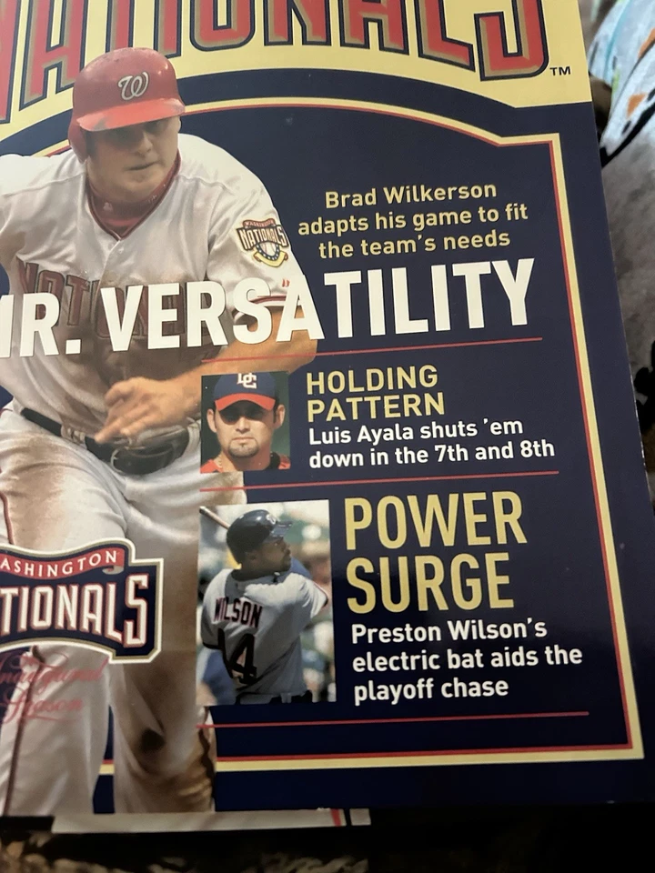 2005 INAUGURAL SEASON WASHINGTON NATIONALS YEARBOOK MLB VOLUME 1 ISSUE 4 NATS - Image 1 of 1