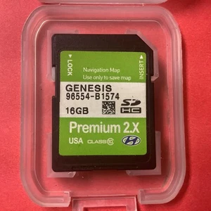 OEM: GENESIS Navigation Map SD Card 16GB Premium 2.X - 96554-B1574 - Picture 1 of 3