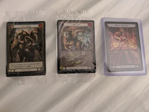 Flesh And Blood Sealed FOIL PROMO SDCC FAB328 FAB327 HER117 Set of 3 - Picture 1 of 9