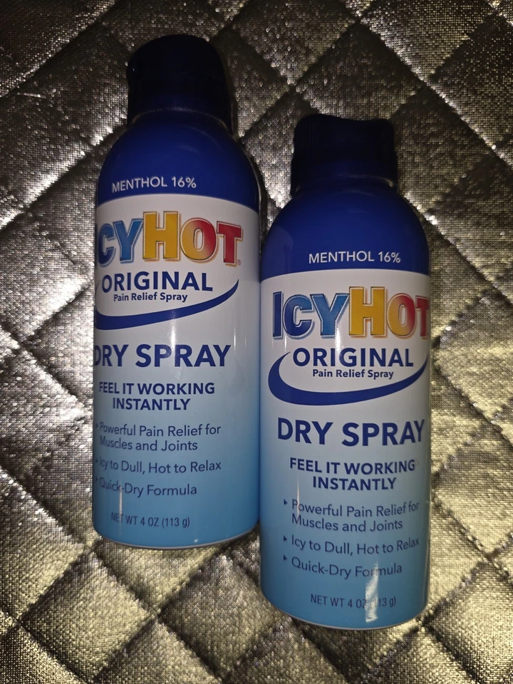 Icy Hot Original Spray Seco 4 Fl OZ Lote de 2 Foto 1 de 1