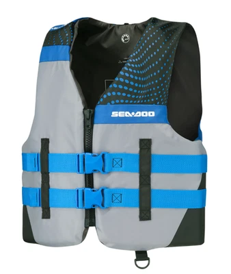 Sea-Doo OEM Motion PFD Life Jacket Vest XXXL 3X Gray and Blue 2859761609 - Image 1 of 4