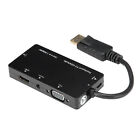 4‑in‑1 Adapter Cable Displayport To /VGA/DVI/Audio Converter Multifuncti SPG