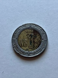 1994 Mexican 1 Peso (Circulated) - Picture 1 of 4