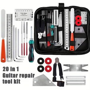 Kit de cuidado de guitarra Luthier herramientas de mantenimiento de reparación juego completo alicates de herramientas de guitarra EE. UU. - Imagen 1 de 15